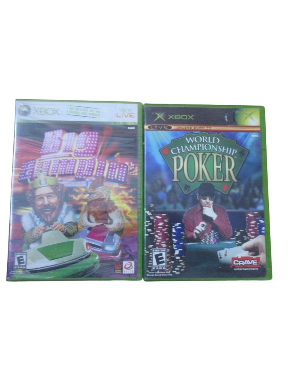 Lot of 2 Xbox Games - Big Bumpkin' (sealed) - World Champion Ship Poker